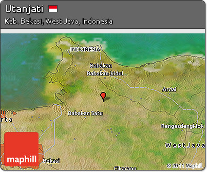 Satellite 3D Map of Utanjati