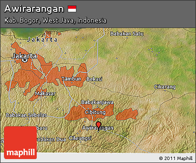 Satellite 3D Map of Awirarangan