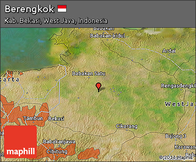 Satellite 3D Map of Berengkok