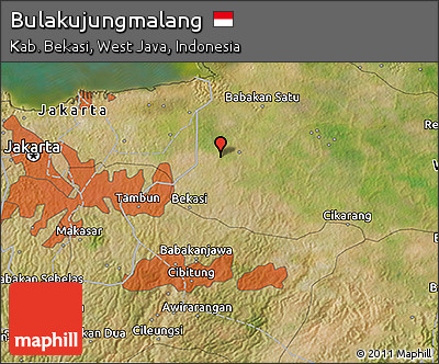 Satellite 3D Map of Bulakujungmalang