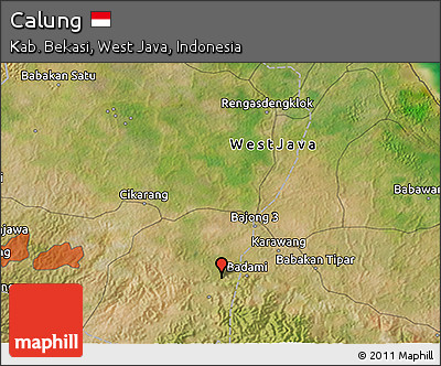 Satellite 3D Map of Calung