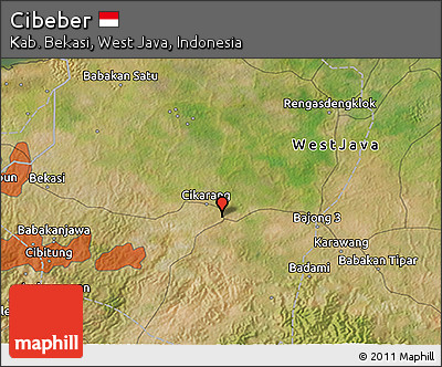 Satellite 3D Map of Cibeber