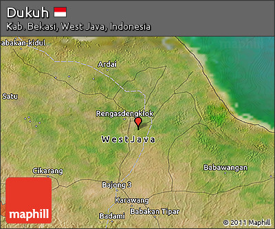 Satellite 3D Map of Dukuh