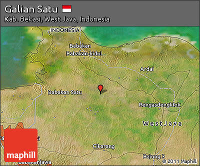 Satellite 3D Map of Galian Satu