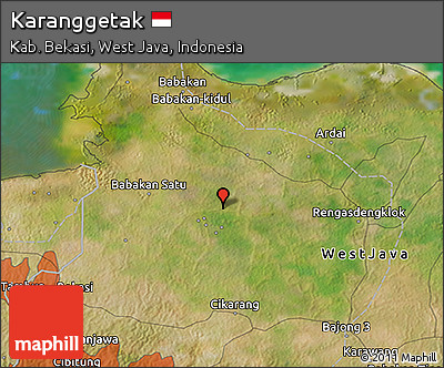 Satellite 3D Map of Karanggetak