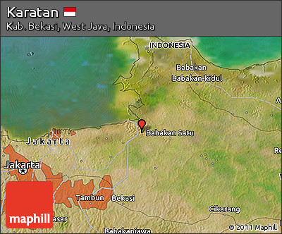 Satellite 3D Map of Karatan