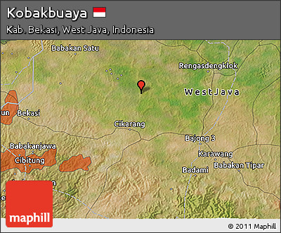 Satellite 3D Map of Kobakbuaya