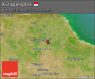 Satellite 3D Map of Kutagangdok