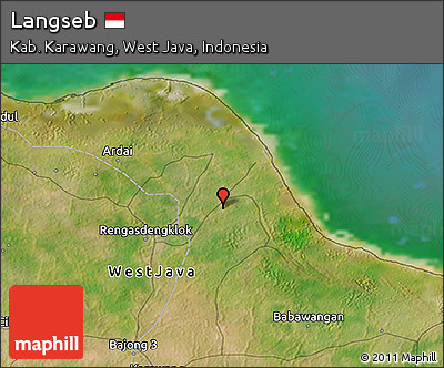 Satellite 3D Map of Langseb