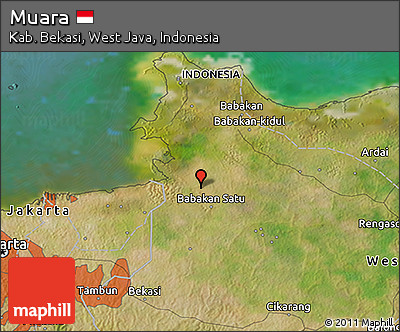 Satellite 3D Map of Muara