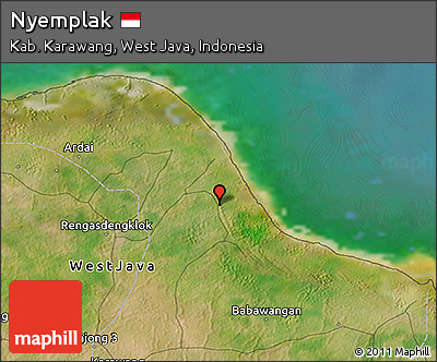 Satellite 3D Map of Nyemplak