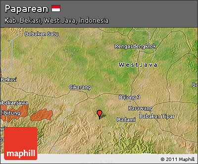 Satellite 3D Map of Paparean