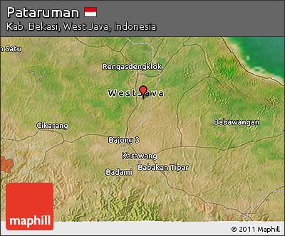 Satellite 3D Map of Pataruman