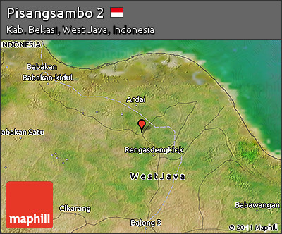 Satellite 3D Map of Pisangsambo 2