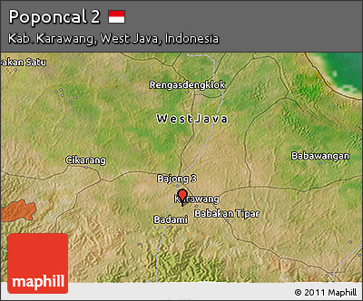 Satellite 3D Map of Poponcal 2