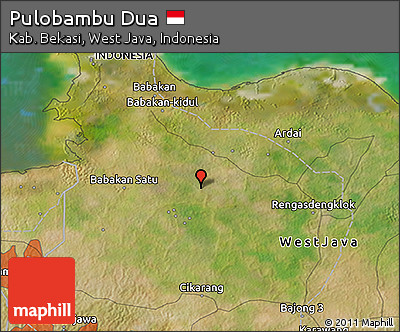 Satellite 3D Map of Pulobambu Dua