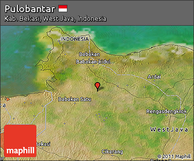 Satellite 3D Map of Pulobantar