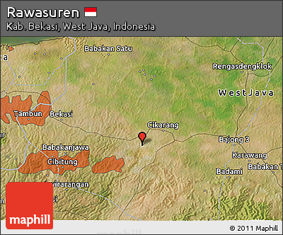 Satellite 3D Map of Rawasuren
