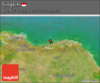 Satellite 3D Map of Singkih