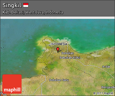 Satellite 3D Map of Singkil