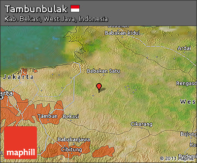 Satellite 3D Map of Tambunbulak