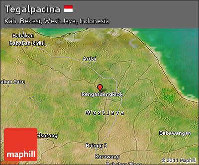 Satellite 3D Map of Tegalpacina