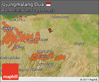 Satellite 3D Map of Ujungmalang Dua