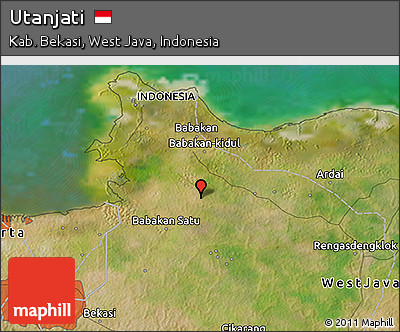 Satellite 3D Map of Utanjati