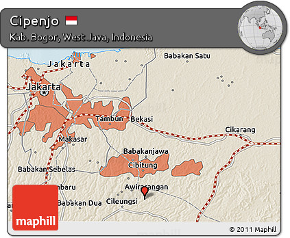 Shaded Relief 3D Map of Cipenjo