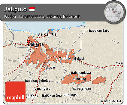 Shaded Relief 3D Map of Jalipulo