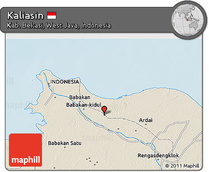 Shaded Relief 3D Map of Kaliasin