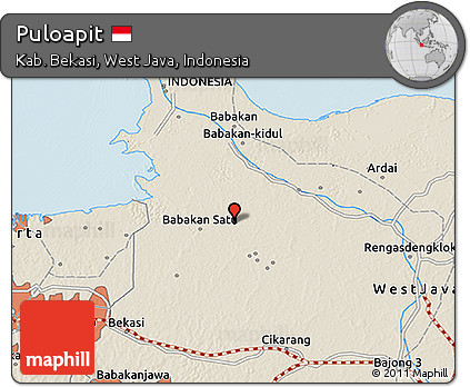 Shaded Relief 3D Map of Puloapit