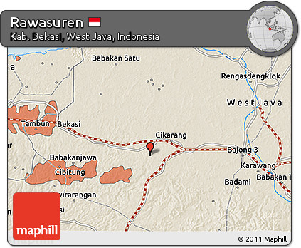 Shaded Relief 3D Map of Rawasuren