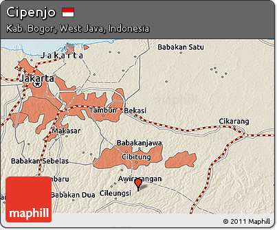 Shaded Relief 3D Map of Cipenjo