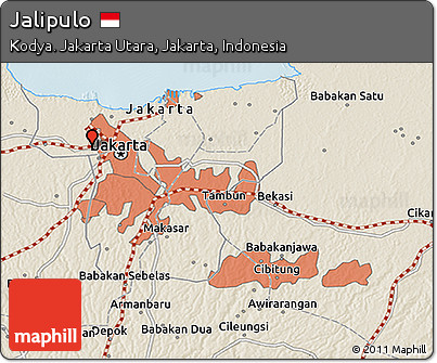 Shaded Relief 3D Map of Jalipulo