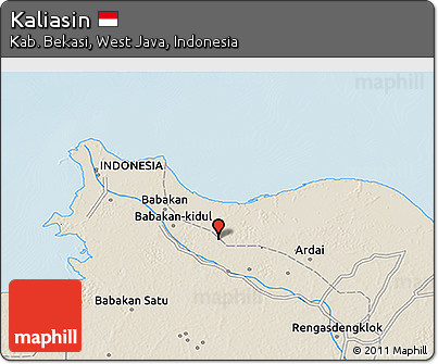 Shaded Relief 3D Map of Kaliasin