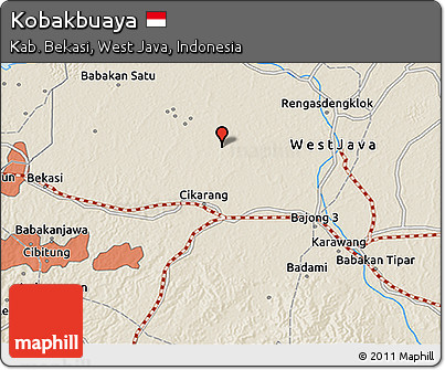 Shaded Relief 3D Map of Kobakbuaya