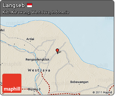 Shaded Relief 3D Map of Langseb
