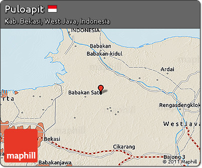 Shaded Relief 3D Map of Puloapit