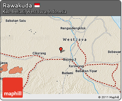 Shaded Relief 3D Map of Rawakuda