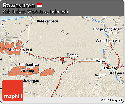 Shaded Relief 3D Map of Rawasuren