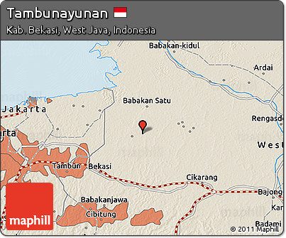 Shaded Relief 3D Map of Tambunayunan