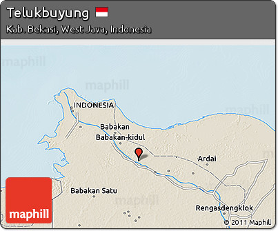 Shaded Relief 3D Map of Telukbuyung