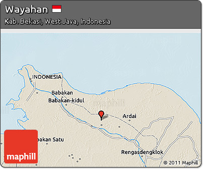 Shaded Relief 3D Map of Wayahan