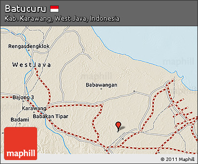 Shaded Relief 3D Map of Batucuru
