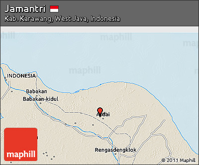 Shaded Relief 3D Map of Jamantri