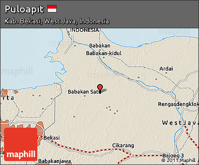 Shaded Relief 3D Map of Puloapit