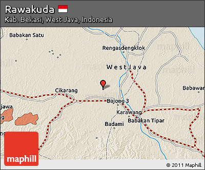 Shaded Relief 3D Map of Rawakuda