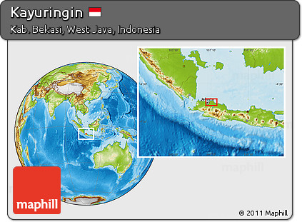 Physical Location Map of Kayuringin
