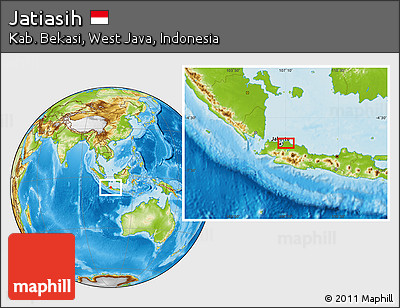 Physical Location Map of Jatiasih